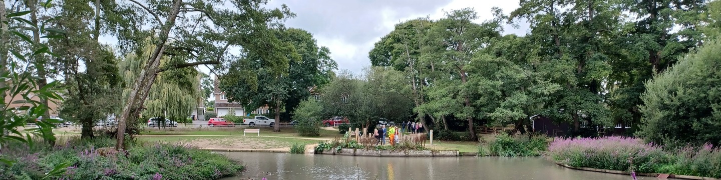 Image of an open space with a lake