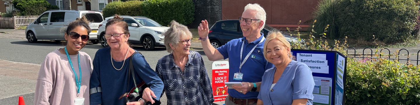 Tenants and Housing Services team members at New Milton Community Day